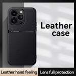 Capa Magnética em Pele Litchi com Cobertura Total Amortecedora, Para iPhone 14 Pro Max, Para iPhone 13 Pro Max, Para iPhone 13 Pro, Para iPhone 13, Para iPhone 12, Para iPhone 12 Pro Max, Para iPhone 12 Pro, Para iPhone 11 Pro Max