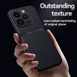 Capa Magnética em Pele Litchi com Cobertura Total Amortecedora, Para iPhone 14 Pro Max, Para iPhone 13 Pro Max, Para iPhone 13 Pro, Para iPhone 13, Para iPhone 12, Para iPhone 12 Pro Max, Para iPhone 12 Pro, Para iPhone 11 Pro Max