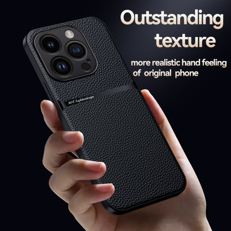 Capa Magnética em Pele Litchi com Cobertura Total Amortecedora, Para iPhone 14 Pro Max, Para iPhone 13 Pro Max, Para iPhone 13 Pro, Para iPhone 13, Para iPhone 12, Para iPhone 12 Pro Max, Para iPhone 12 Pro, Para iPhone 11 Pro Max