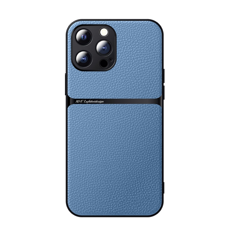 Capa Magnética em Pele Litchi com Cobertura Total Amortecedora, Para iPhone 14 Pro Max, Para iPhone 13 Pro Max, Para iPhone 13 Pro, Para iPhone 13, Para iPhone 12, Para iPhone 12 Pro Max, Para iPhone 12 Pro, Para iPhone 11 Pro Max