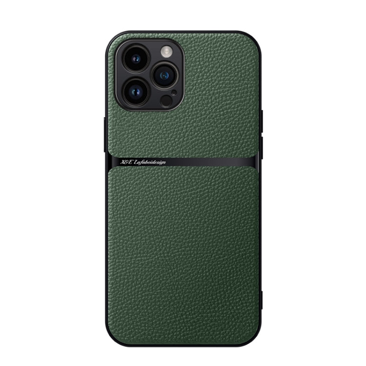 Capa Magnética em Pele Litchi com Cobertura Total Amortecedora, Para iPhone 14 Pro Max, Para iPhone 13 Pro Max, Para iPhone 13 Pro, Para iPhone 13, Para iPhone 12, Para iPhone 12 Pro Max, Para iPhone 12 Pro, Para iPhone 11 Pro Max