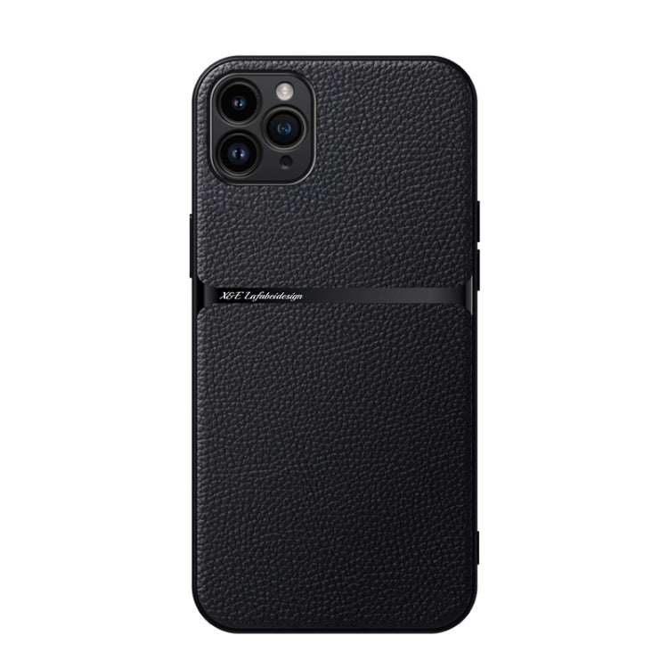 Capa Magnética em Pele Litchi com Cobertura Total Amortecedora, Para iPhone 14 Pro Max, Para iPhone 13 Pro Max, Para iPhone 13 Pro, Para iPhone 13, Para iPhone 12, Para iPhone 12 Pro Max, Para iPhone 12 Pro, Para iPhone 11 Pro Max