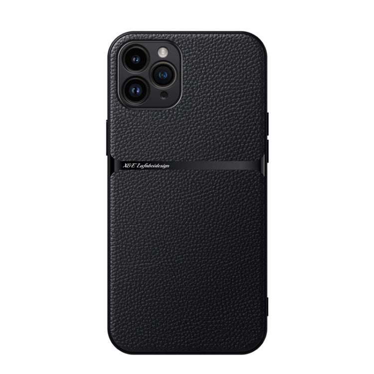 Capa Magnética em Pele Litchi com Cobertura Total Amortecedora, Para iPhone 11, Para iPhone 11 Pro, Para iPhone X / XS, Para iPhone XR, Para iPhone XS Max