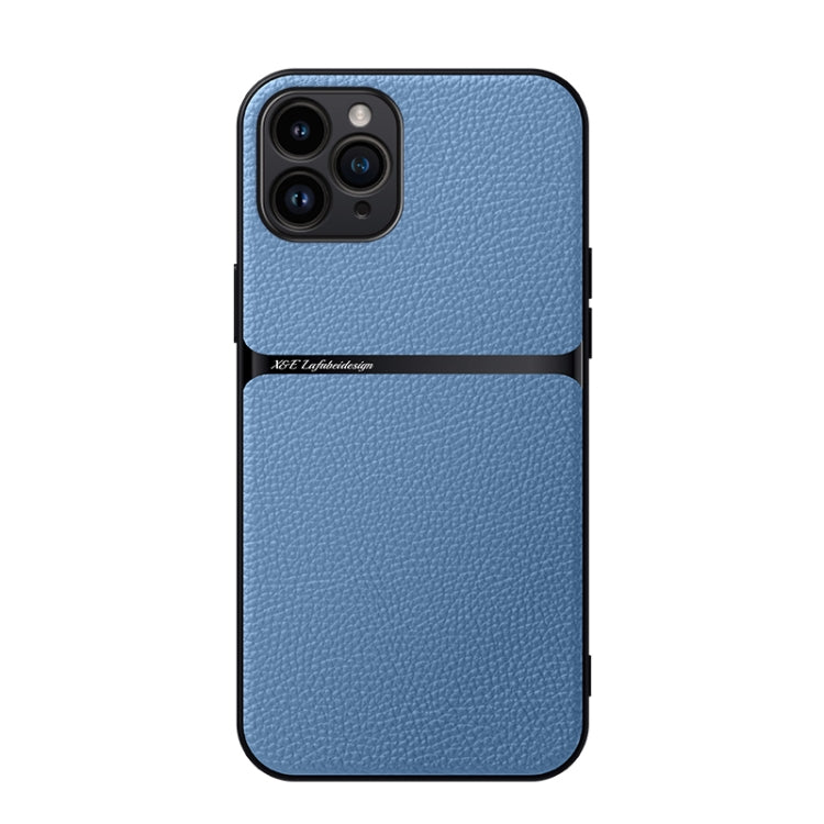 Capa Magnética em Pele Litchi com Cobertura Total Amortecedora, Para iPhone 11, Para iPhone 11 Pro, Para iPhone X / XS, Para iPhone XR, Para iPhone XS Max