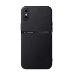 Capa Magnética em Pele Litchi com Cobertura Total Amortecedora, Para iPhone 11, Para iPhone 11 Pro, Para iPhone X / XS, Para iPhone XR, Para iPhone XS Max