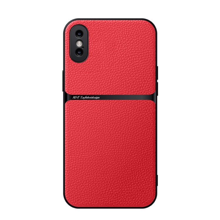 Capa Magnética em Pele Litchi com Cobertura Total Amortecedora, Para iPhone 11, Para iPhone 11 Pro, Para iPhone X / XS, Para iPhone XR, Para iPhone XS Max