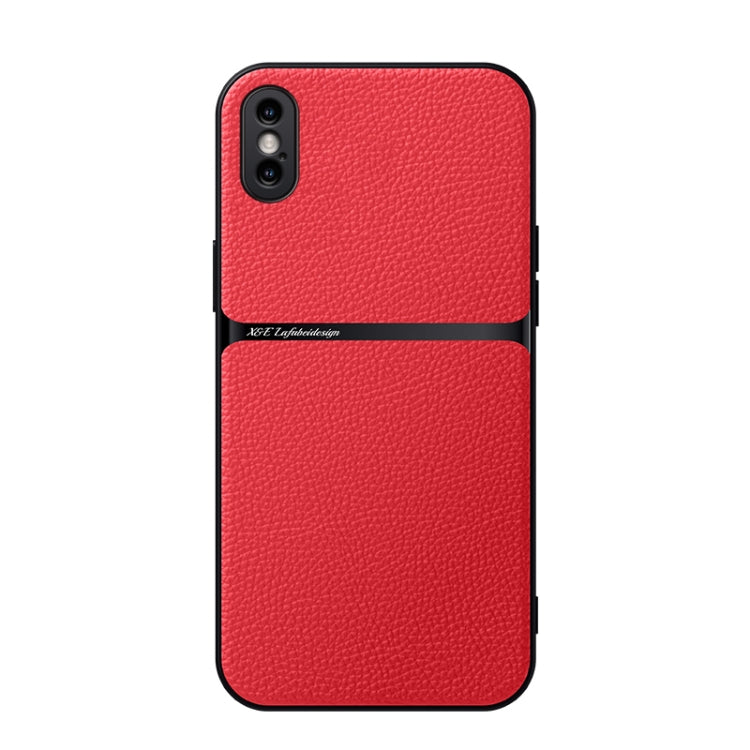 Capa Magnética em Pele Litchi com Cobertura Total Amortecedora, Para iPhone 11, Para iPhone 11 Pro, Para iPhone X / XS, Para iPhone XR, Para iPhone XS Max