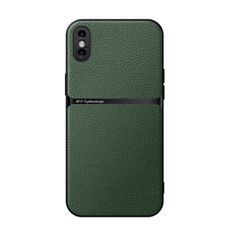 Capa Magnética em Pele Litchi com Cobertura Total Amortecedora, Para iPhone 11, Para iPhone 11 Pro, Para iPhone X / XS, Para iPhone XR, Para iPhone XS Max