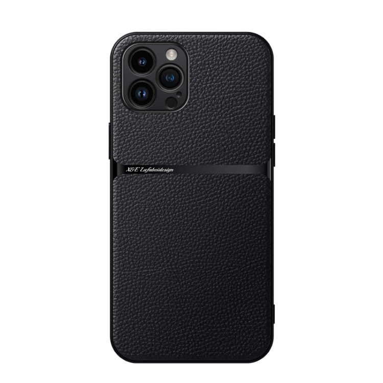 Capa Magnética em Pele Litchi com Cobertura Total Amortecedora, Para iPhone 14 Pro Max, Para iPhone 13 Pro Max, Para iPhone 13 Pro, Para iPhone 13, Para iPhone 12, Para iPhone 12 Pro Max, Para iPhone 12 Pro, Para iPhone 11 Pro Max