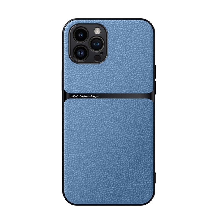 Capa Magnética em Pele Litchi com Cobertura Total Amortecedora, Para iPhone 14 Pro Max, Para iPhone 13 Pro Max, Para iPhone 13 Pro, Para iPhone 13, Para iPhone 12, Para iPhone 12 Pro Max, Para iPhone 12 Pro, Para iPhone 11 Pro Max