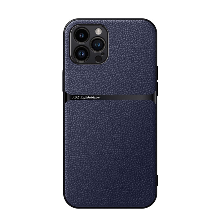Capa Magnética em Pele Litchi com Cobertura Total Amortecedora, Para iPhone 14 Pro Max, Para iPhone 13 Pro Max, Para iPhone 13 Pro, Para iPhone 13, Para iPhone 12, Para iPhone 12 Pro Max, Para iPhone 12 Pro, Para iPhone 11 Pro Max
