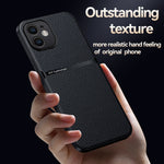 Capa Magnética em Pele Litchi com Cobertura Total Amortecedora, Para iPhone 11, Para iPhone 11 Pro, Para iPhone X / XS, Para iPhone XR, Para iPhone XS Max