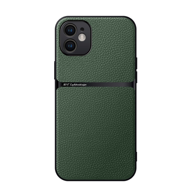 Capa Magnética em Pele Litchi com Cobertura Total Amortecedora, Para iPhone 11, Para iPhone 11 Pro, Para iPhone X / XS, Para iPhone XR, Para iPhone XS Max