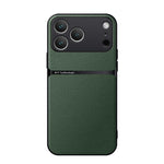 Capa para telemóvel em pele Litchi com cobertura total magnética e proteção contra choques, para iPhone 17e / 16e, para iPhone 17 Pro Max, para iPhone 17 Pro, para iPhone 17, para iPhone Air, para iPhone 16 Pro Max, para iPhone 16 Pro, para iPhone 16 Plus