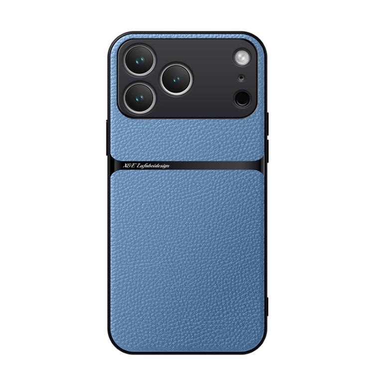 Capa para telemóvel em pele Litchi com cobertura total magnética e proteção contra choques, para iPhone 17e / 16e, para iPhone 17 Pro Max, para iPhone 17 Pro, para iPhone 17, para iPhone Air, para iPhone 16 Pro Max, para iPhone 16 Pro, para iPhone 16 Plus