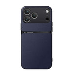 Capa para telemóvel em pele Litchi com cobertura total magnética e proteção contra choques, para iPhone 17e / 16e, para iPhone 17 Pro Max, para iPhone 17 Pro, para iPhone 17, para iPhone Air, para iPhone 16 Pro Max, para iPhone 16 Pro, para iPhone 16 Plus