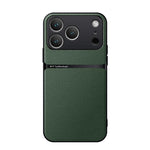 Capa para telemóvel em pele Litchi com cobertura total magnética e proteção contra choques, para iPhone 17e / 16e, para iPhone 17 Pro Max, para iPhone 17 Pro, para iPhone 17, para iPhone Air, para iPhone 16 Pro Max, para iPhone 16 Pro, para iPhone 16 Plus