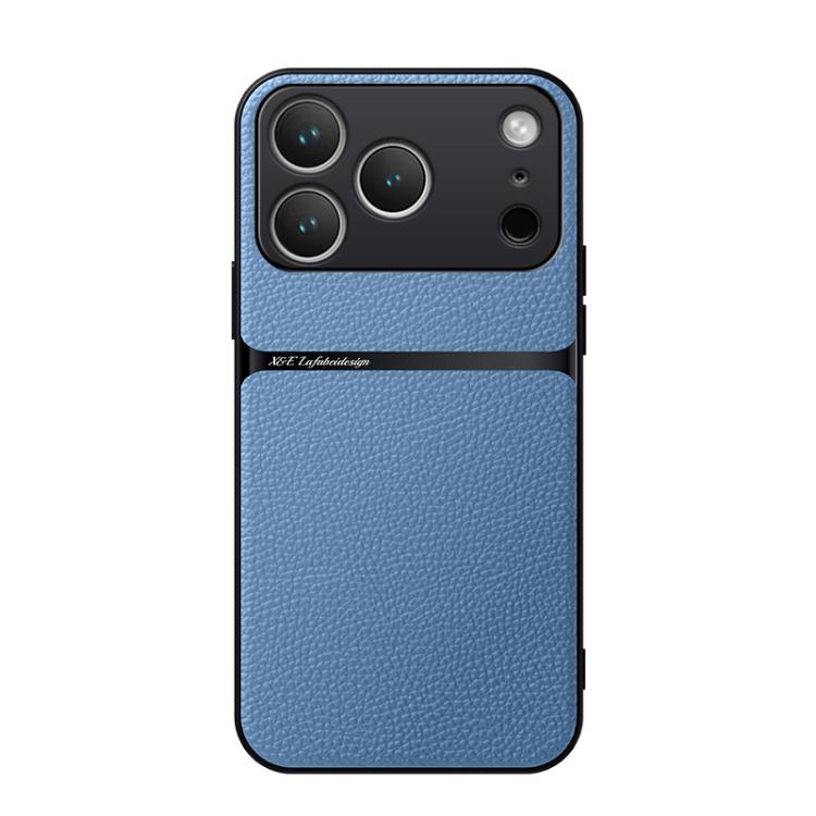 Capa para telemóvel em pele Litchi com cobertura total magnética e proteção contra choques, para iPhone 17e / 16e, para iPhone 17 Pro Max, para iPhone 17 Pro, para iPhone 17, para iPhone Air, para iPhone 16 Pro Max, para iPhone 16 Pro, para iPhone 16 Plus