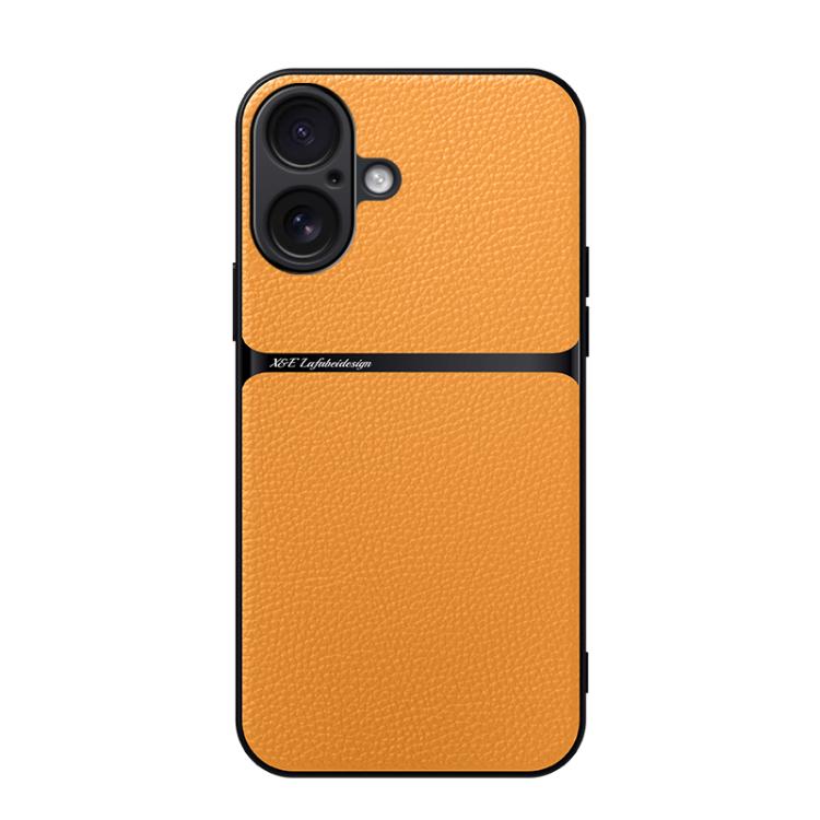 Capa para telemóvel em pele Litchi com cobertura total magnética e proteção contra choques, para iPhone 17e / 16e, para iPhone 17 Pro Max, para iPhone 17 Pro, para iPhone 17, para iPhone Air, para iPhone 16 Pro Max, para iPhone 16 Pro, para iPhone 16 Plus