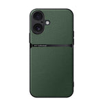 Capa para telemóvel em pele Litchi com cobertura total magnética e proteção contra choques, para iPhone 17e / 16e, para iPhone 17 Pro Max, para iPhone 17 Pro, para iPhone 17, para iPhone Air, para iPhone 16 Pro Max, para iPhone 16 Pro, para iPhone 16 Plus
