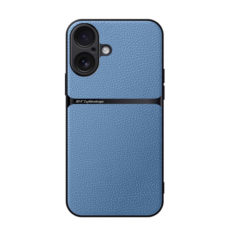 Capa para telemóvel em pele Litchi com cobertura total magnética e proteção contra choques, para iPhone 17e / 16e, para iPhone 17 Pro Max, para iPhone 17 Pro, para iPhone 17, para iPhone Air, para iPhone 16 Pro Max, para iPhone 16 Pro, para iPhone 16 Plus
