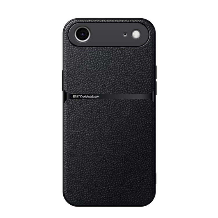 Capa para telemóvel em pele Litchi com cobertura total magnética e proteção contra choques, para iPhone 17e / 16e, para iPhone 17 Pro Max, para iPhone 17 Pro, para iPhone 17, para iPhone Air, para iPhone 16 Pro Max, para iPhone 16 Pro, para iPhone 16 Plus
