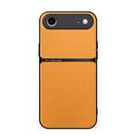 Capa para telemóvel em pele Litchi com cobertura total magnética e proteção contra choques, para iPhone 17e / 16e, para iPhone 17 Pro Max, para iPhone 17 Pro, para iPhone 17, para iPhone Air, para iPhone 16 Pro Max, para iPhone 16 Pro, para iPhone 16 Plus