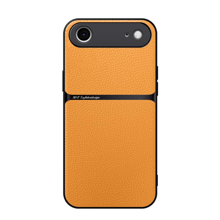 Capa para telemóvel em pele Litchi com cobertura total magnética e proteção contra choques, para iPhone 17e / 16e, para iPhone 17 Pro Max, para iPhone 17 Pro, para iPhone 17, para iPhone Air, para iPhone 16 Pro Max, para iPhone 16 Pro, para iPhone 16 Plus