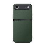 Capa para telemóvel em pele Litchi com cobertura total magnética e proteção contra choques, para iPhone 17e / 16e, para iPhone 17 Pro Max, para iPhone 17 Pro, para iPhone 17, para iPhone Air, para iPhone 16 Pro Max, para iPhone 16 Pro, para iPhone 16 Plus
