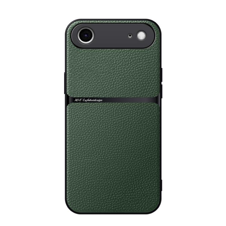 Capa para telemóvel em pele Litchi com cobertura total magnética e proteção contra choques, para iPhone 17e / 16e, para iPhone 17 Pro Max, para iPhone 17 Pro, para iPhone 17, para iPhone Air, para iPhone 16 Pro Max, para iPhone 16 Pro, para iPhone 16 Plus
