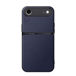 Capa para telemóvel em pele Litchi com cobertura total magnética e proteção contra choques, para iPhone 17e / 16e, para iPhone 17 Pro Max, para iPhone 17 Pro, para iPhone 17, para iPhone Air, para iPhone 16 Pro Max, para iPhone 16 Pro, para iPhone 16 Plus