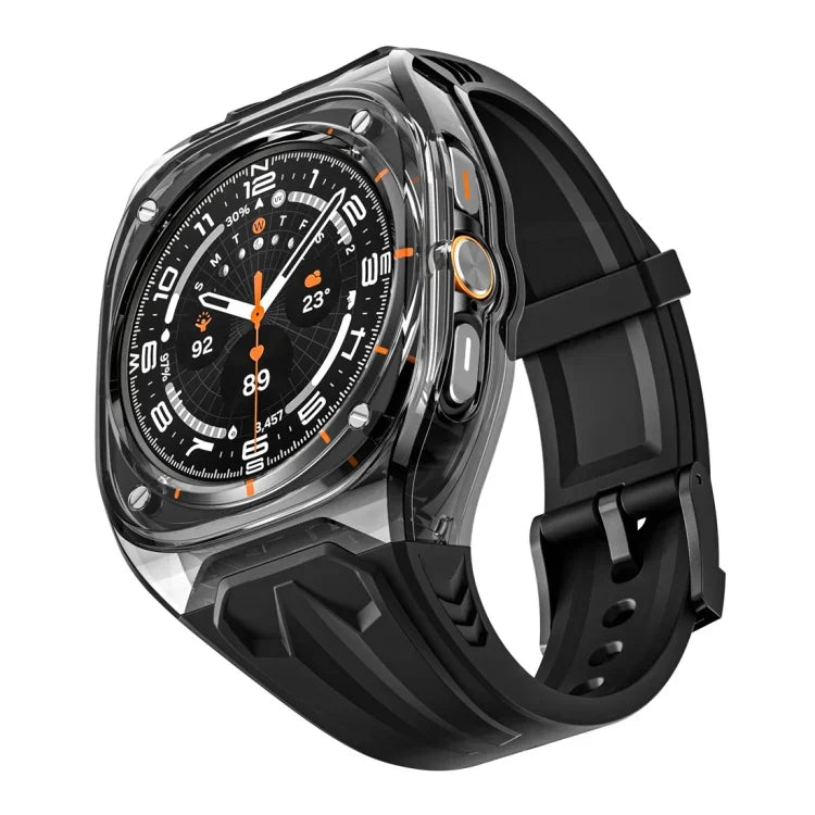 Pulseira com Capa de Relógio Híbrida em PC Modificado e TPU, Para Samsung Galaxy Watch Ultra 47mm / Ultra 2025