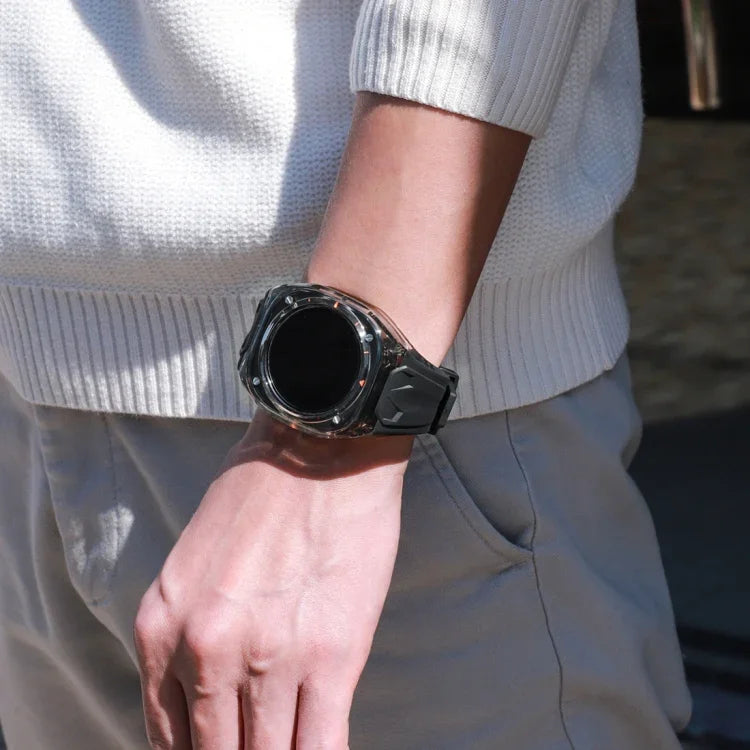 Pulseira com Capa de Relógio Híbrida em PC Modificado e TPU, Para Samsung Galaxy Watch Ultra 47mm / Ultra 2025