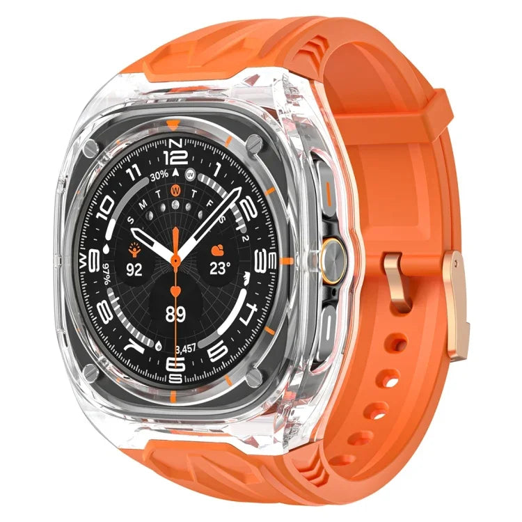 Pulseira com Capa de Relógio Híbrida em PC Modificado e TPU, Para Samsung Galaxy Watch Ultra 47mm / Ultra 2025