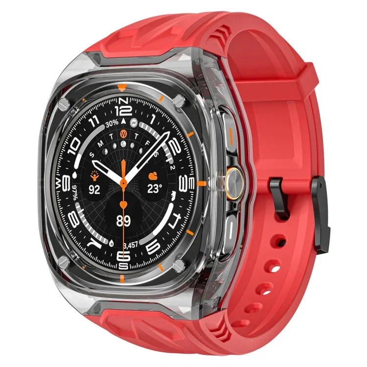 Pulseira com Capa de Relógio Híbrida em PC Modificado e TPU, Para Samsung Galaxy Watch Ultra 47mm / Ultra 2025