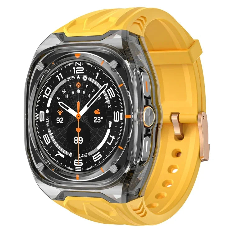 Pulseira com Capa de Relógio Híbrida em PC Modificado e TPU, Para Samsung Galaxy Watch Ultra 47mm / Ultra 2025