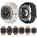 Pulseira com Capa de Relógio Híbrida em PC Modificado e TPU, Para Samsung Galaxy Watch Ultra 47mm / Ultra 2025