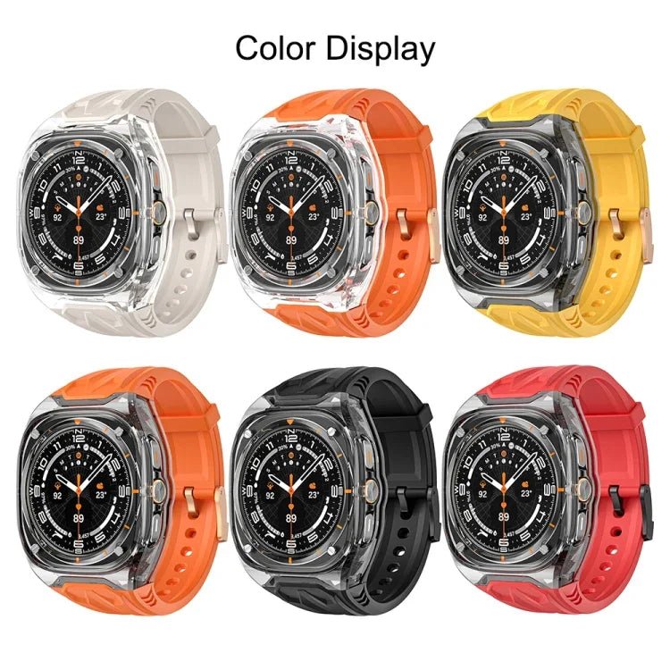 Pulseira com Capa de Relógio Híbrida em PC Modificado e TPU, Para Samsung Galaxy Watch Ultra 47mm / Ultra 2025
