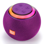 Coluna Bluetooth Sem Fios Portátil Mini para Exterior T&G TG683 com Luz Ambiente LED, TG683