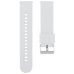 Solid Color Steel Buckle Silicone Watch Band, 18mm, 19mm, 20mm