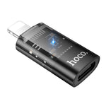 Adaptador Transparente hoco UA36A 8 Pinos Macho para USB-C / Tipo-C Fêmea OTG, 8 Pinos Macho para USB-C / Tipo-C Fêmea