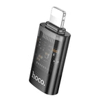 Adaptador Transparente hoco UA36A 8 Pinos Macho para USB-C / Tipo-C Fêmea OTG, 8 Pinos Macho para USB-C / Tipo-C Fêmea