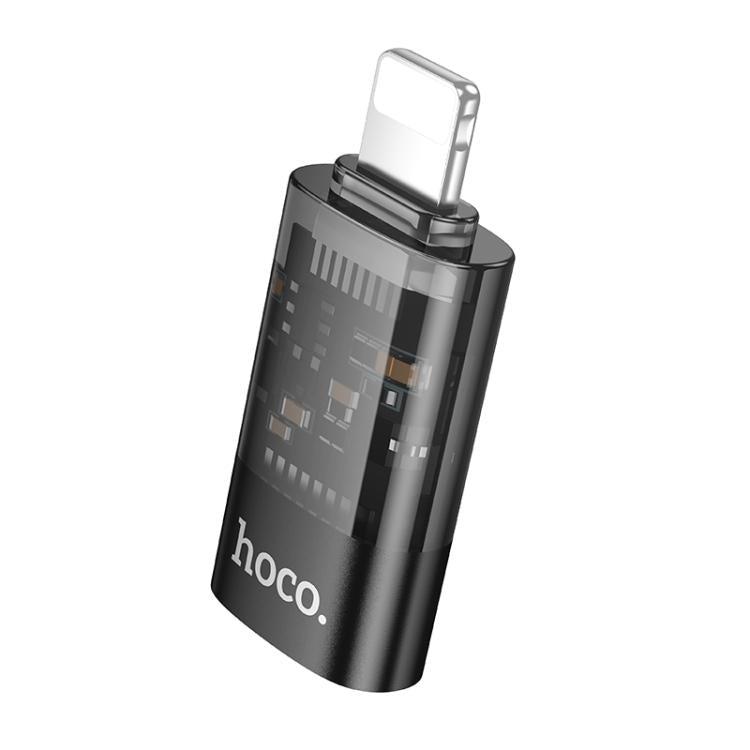 Adaptador Transparente hoco UA36A 8 Pinos Macho para USB-C / Tipo-C Fêmea OTG, 8 Pinos Macho para USB-C / Tipo-C Fêmea