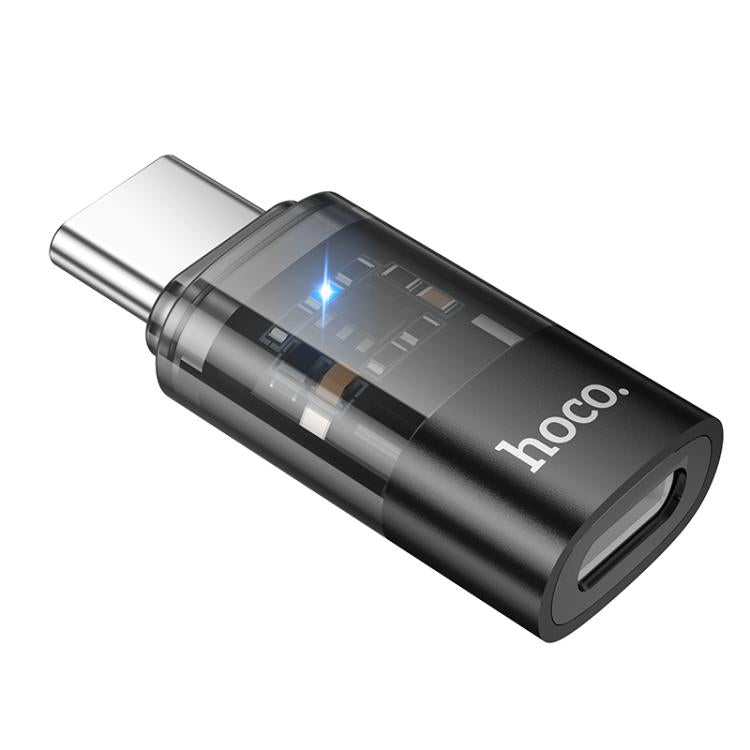Adaptador Transparente hoco UA36D USB-C / Tipo-C Macho para 8 Pinos Fêmea OTG, USB-C / Tipo-C Macho para 8 Pinos Fêmea