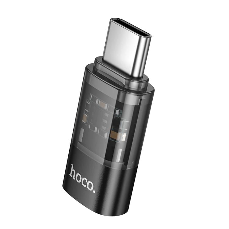 Adaptador Transparente hoco UA36D USB-C / Tipo-C Macho para 8 Pinos Fêmea OTG, USB-C / Tipo-C Macho para 8 Pinos Fêmea