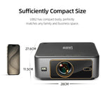 Projetor Inteligente AUN U002 1920x1080P 970ANSI Android 12 Home Theater, Plugue US, Plugue UK, Plugue AU, Plugue EU