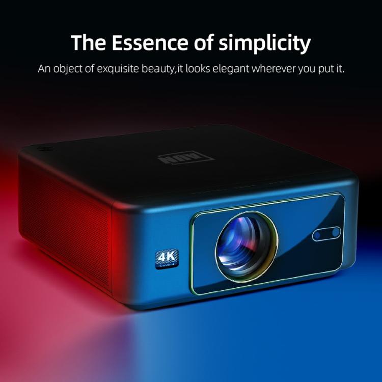 Projetor Inteligente AUN U002 1920x1080P 970ANSI Android 12 Home Theater, Plugue US, Plugue UK, Plugue AU, Plugue EU