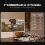 Projetor Inteligente AUN U002 1920x1080P 970ANSI Android 12 Home Theater, Plugue US, Plugue UK, Plugue AU, Plugue EU