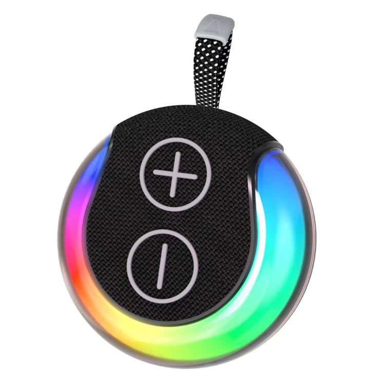 Coluna Bluetooth Portátil para Exterior com Luz RGB Subwoofer de Secretária