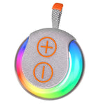 Coluna Bluetooth Portátil para Exterior com Luz RGB Subwoofer de Secretária